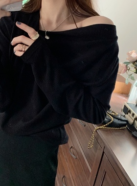 FF BLUE 嗲妹B入!!2色心机针织打底衫内搭单穿独美针织衫