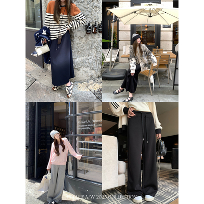 FFBLUE3色高弹高垂卫裤半裙