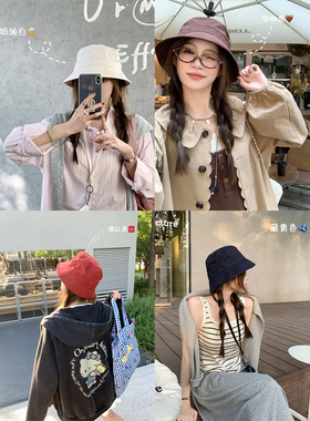 FFBLUE渔夫帽遮脸女素颜神器