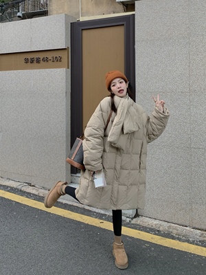 保暖羽绒服中长羽绒服小个子韩版