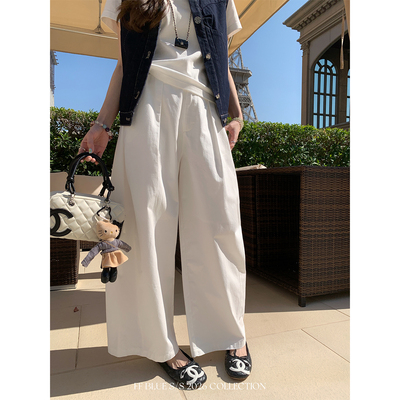 FFBLUE空气感九分阔腿休闲裤