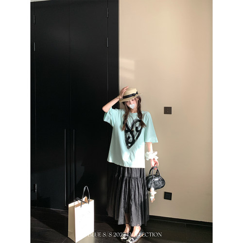 FFBLUE温柔仙气长款细闪纱裙