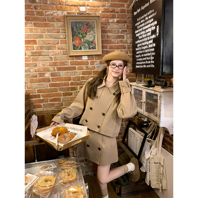 FFBLUE风衣套装70棉新款