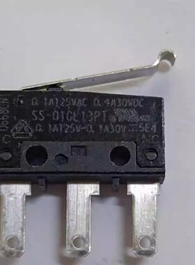 全新日本OMRON 直插3脚SS-01GL13P1微动开关 带R柄复位限位行程键