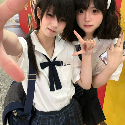 优等生小姐衬衫JK衬衣短袖女夏