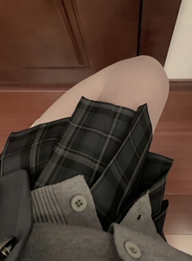 【神仙club】灰色笔记格裙   原创JK制服格裙  校供感学院风JK裙