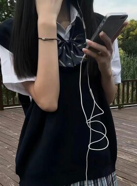 JK马甲原创日系学院风背心