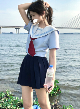 神仙club原创  轮褶纯色裙 jk制服校供感基础款 素色多色裙百搭女