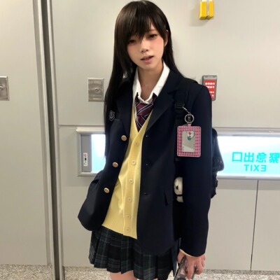 神仙club新品优等生三粒扣jk西服