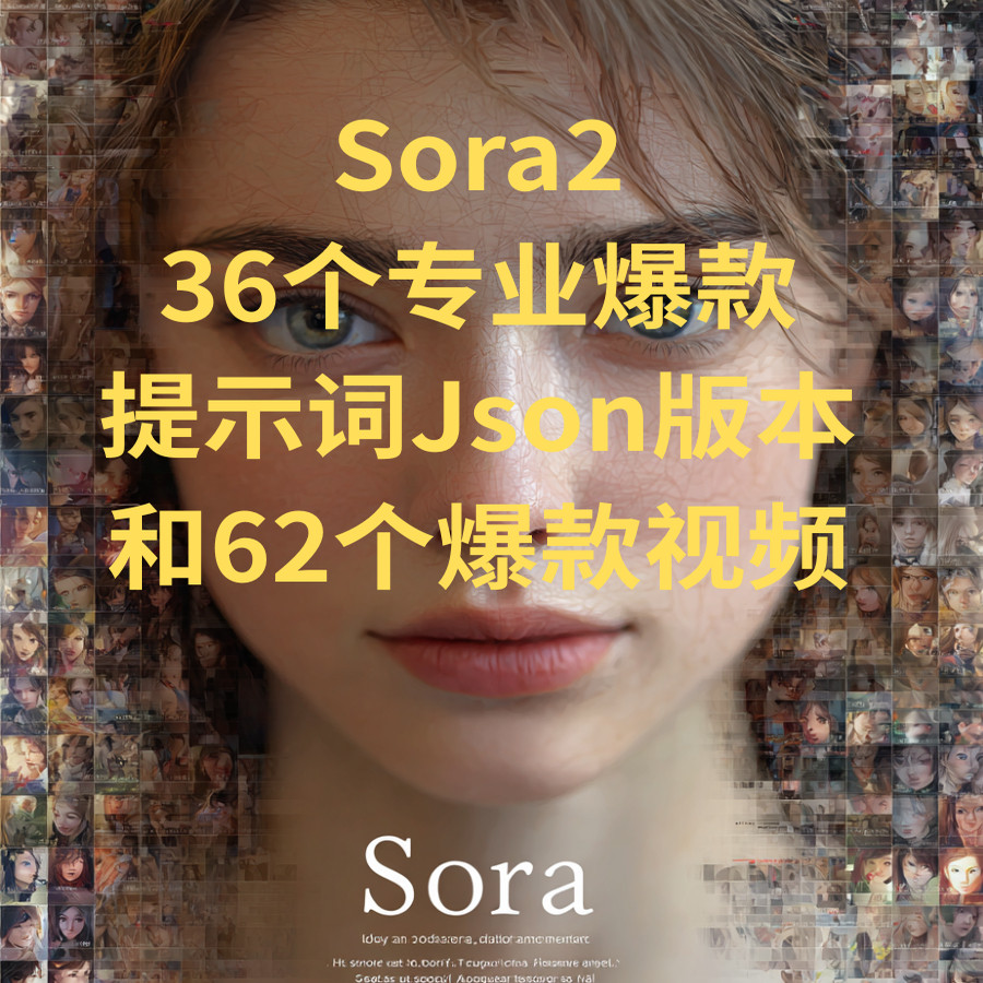 Sora2爆款专业Json提示词 AI视频工具箱/知识库