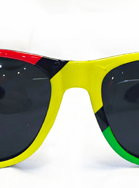 【杂年文化】牙买加雷鬼红黄绿reggae嘻哈街舞眼镜太阳镜墨镜