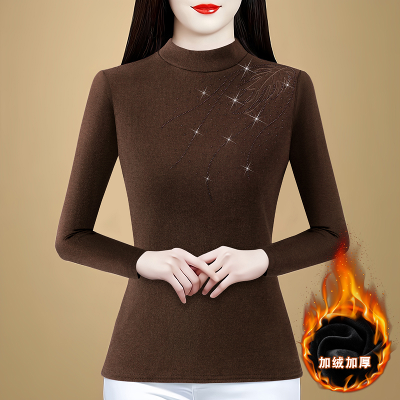 2025年新款专柜烫钻打底衫