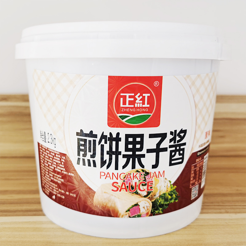 正红煎饼果子酱2.3kg桶商用鸡蛋灌饼面饼酱专用酱酱料旗舰店正品