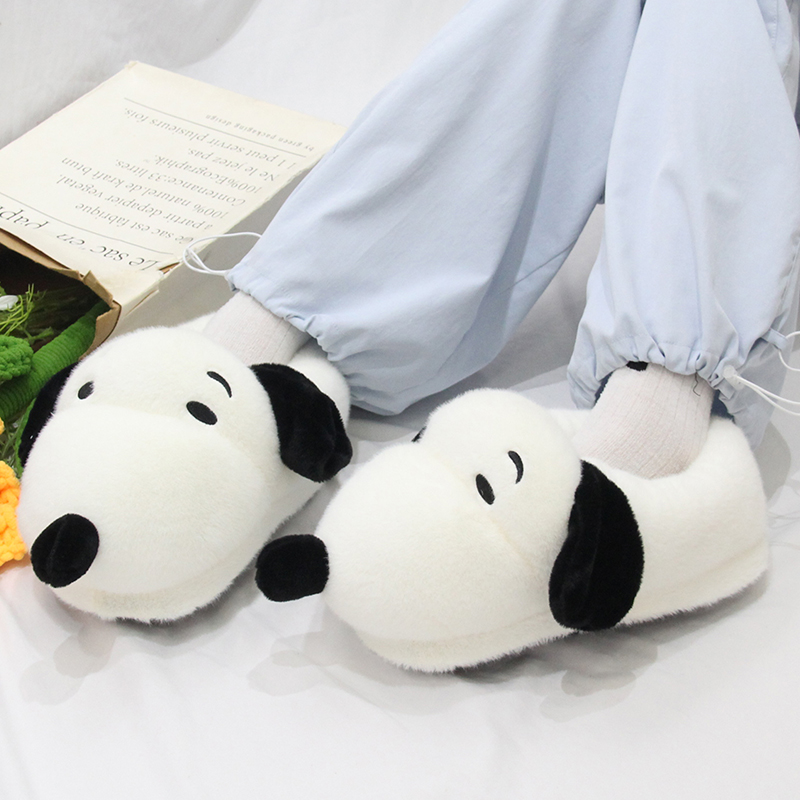 史努比狗狗毛绒居家保暖拖鞋