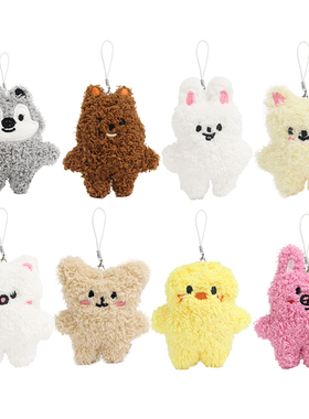 新款卡通迷你小挂件FM场周流浪儿童卡通可爱书包娃娃钥匙扣挂件