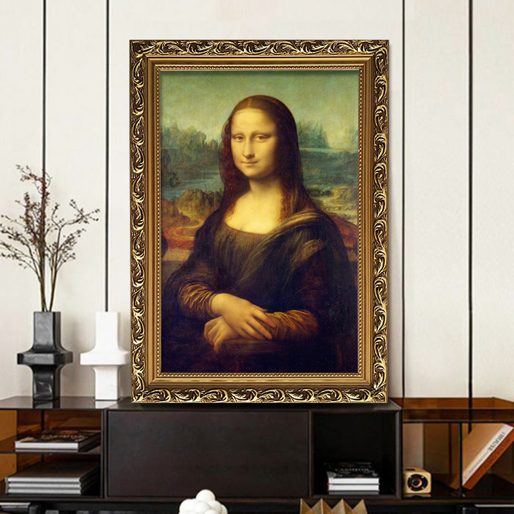 书房欧式油画是挂画蒙娜丽莎挂画