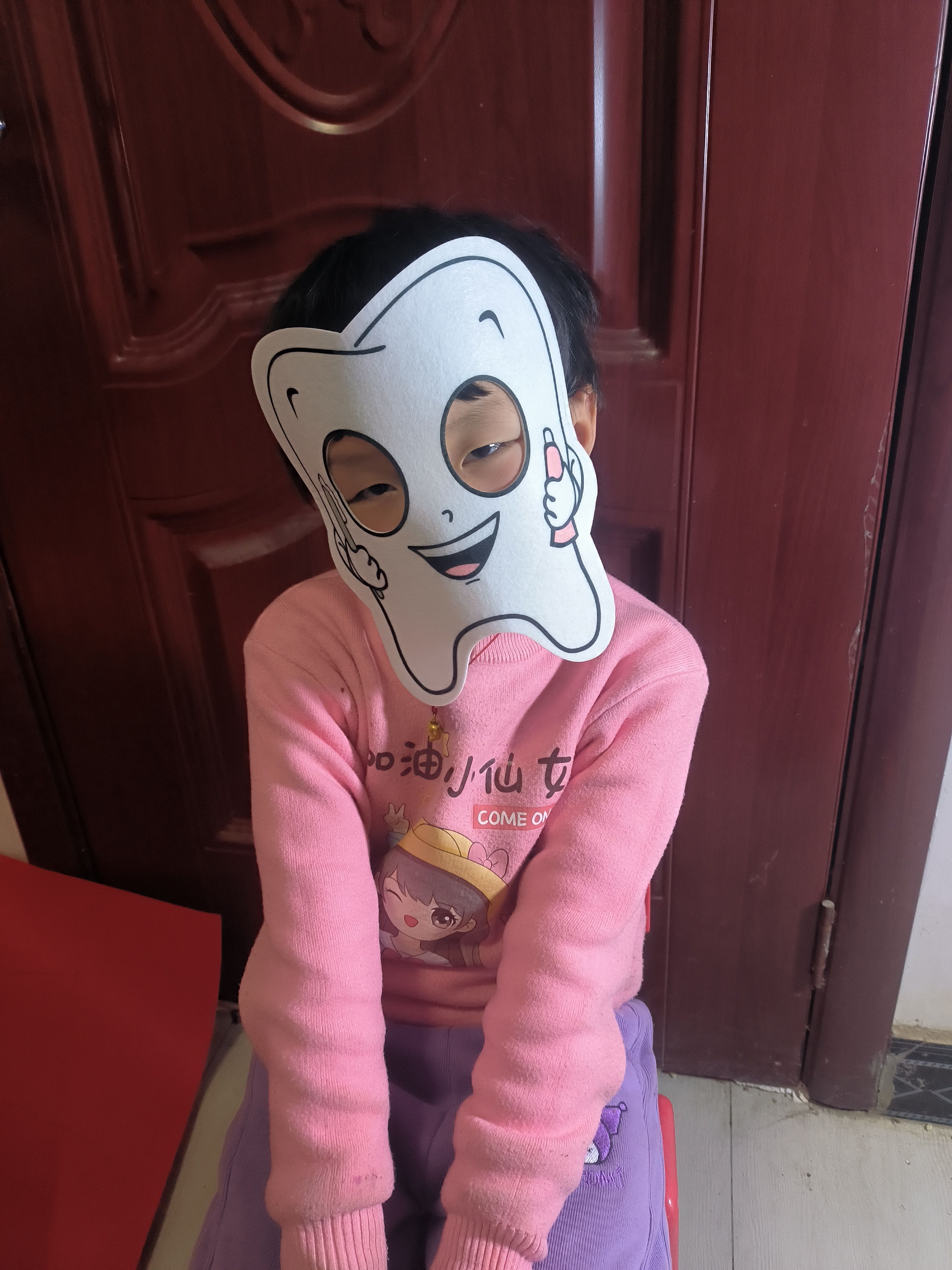 儿童成人牙细菌大战演出牙齿面具病毒细菌头饰儿童表演演出道具