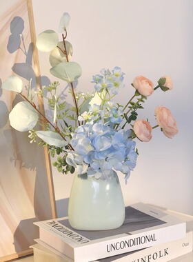 《星辰》新款小清新蓝色假花仿真花摆设餐桌装饰室内插花艺田园