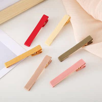 莫兰迪色发夹韩版女学生可爱一字夹成人网红发夹彩色发卡夹子头饰