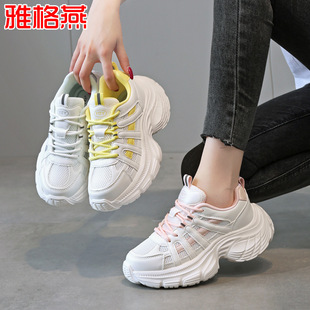 老爹鞋女轻便软底超轻增高跳舞鞋酷飒风曳步舞鞋新款广场舞运动鞋
