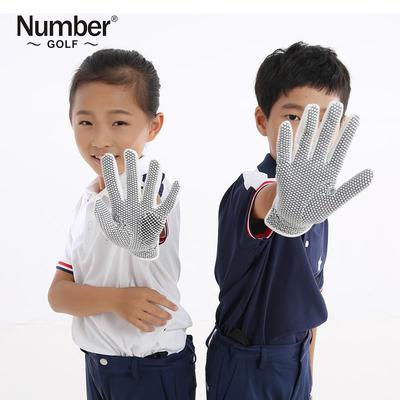双手儿童高尔夫球手套NUMBER防滑