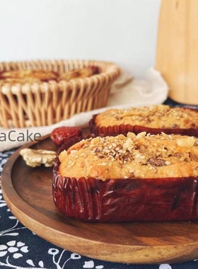 那家烘焙纯素核桃红枣糕无蛋奶素食糕点蛋糕无五辛过敏5块500克