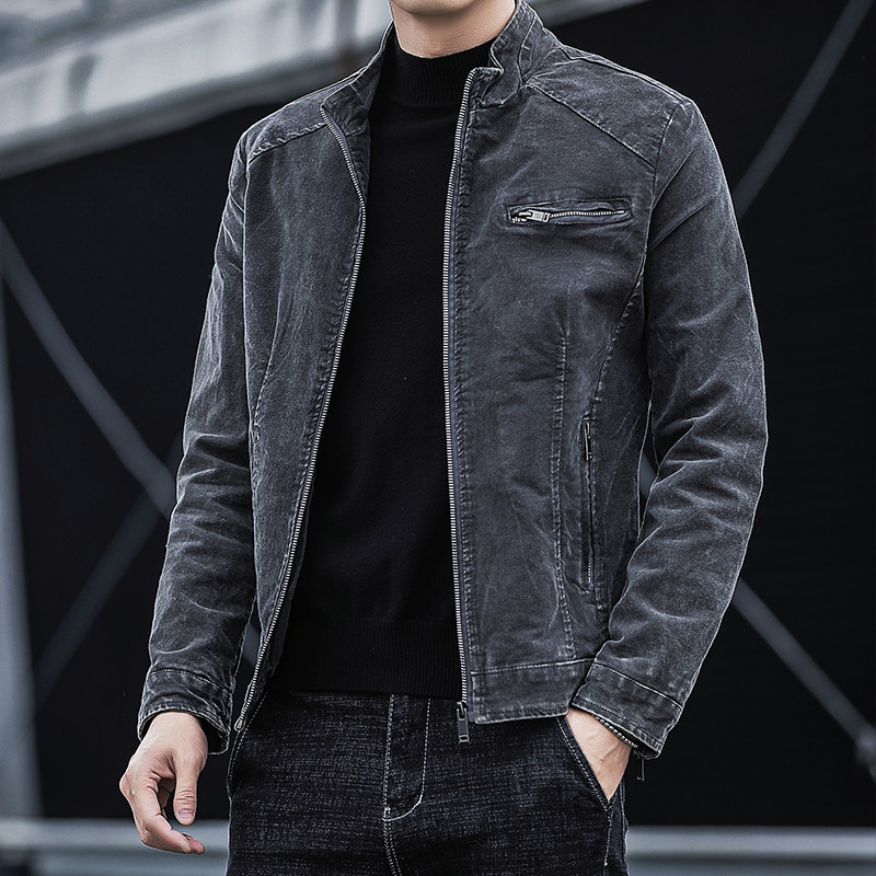 JK1856-P100水洗做旧牛仔衣外套男女春秋高街工装夹克,男装夹克,电商D310B-1