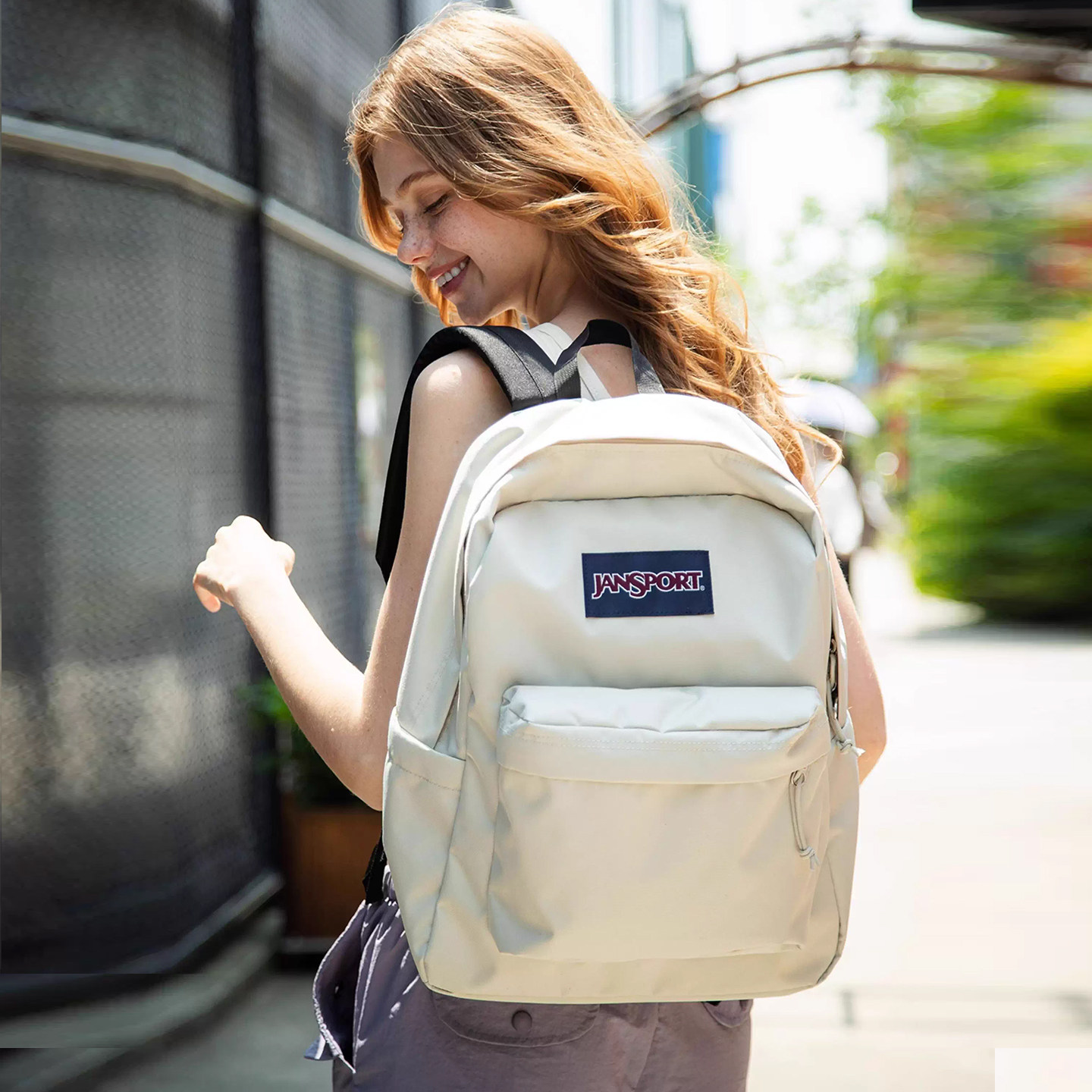 JanSport25年新款奶漾女学生书包轻便户外双肩背包通勤电脑背包