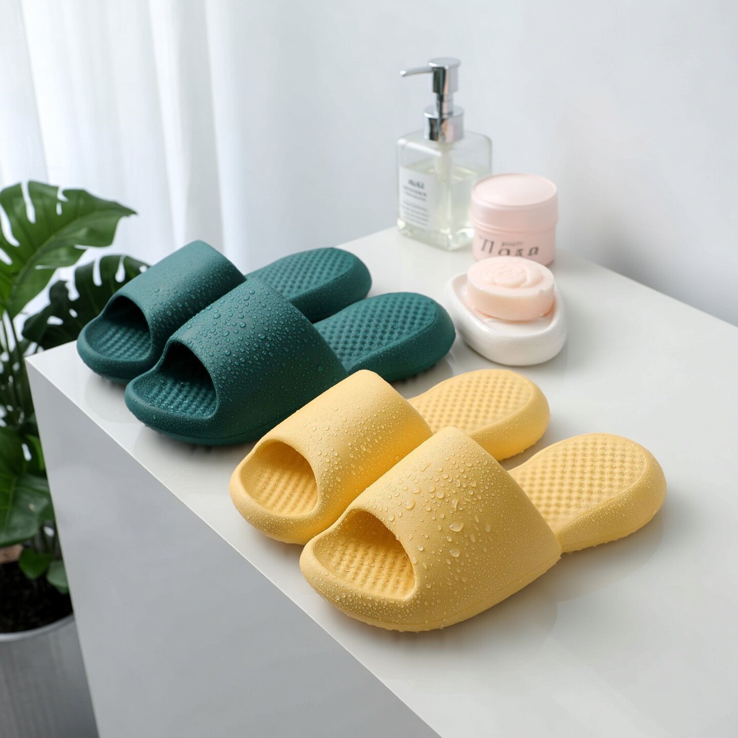 家居软底踩屎感凉拖鞋男女士厚底防滑室内夏季家用浴室洗澡斯立朴