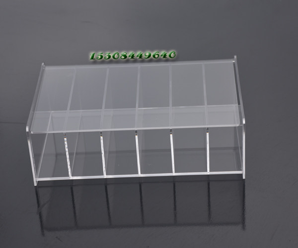 透明有机玻璃化妆用品口红唇膏杂物小件收多格药品纳存放工具盒