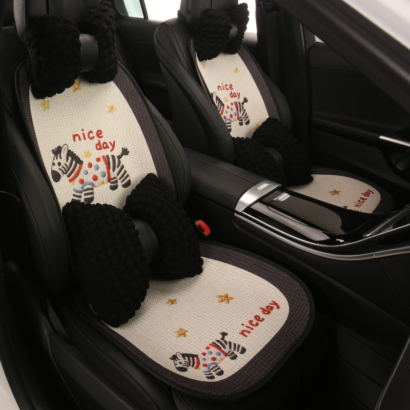 汽车坐垫四季通用卡通座垫网红半包座椅套新款可爱女士高级感座套,汽车用品/电子/清洗/改装,专车专用座套/座垫,淘宝优惠券,粉丝福利购,淘宝优惠卷