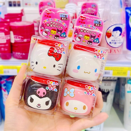日本sanrio三丽鸥FUEKI滋润保湿儿童宝宝马油面霜 kitty美乐蒂
