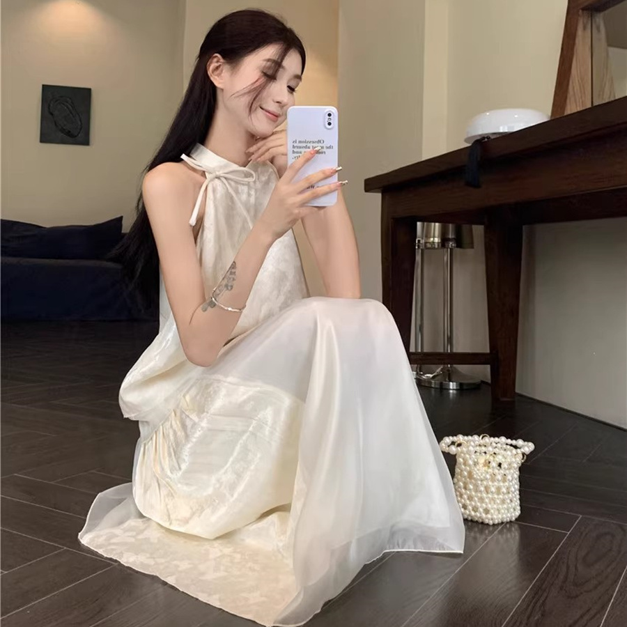 新中式国风连衣裙套装女夏长裙子