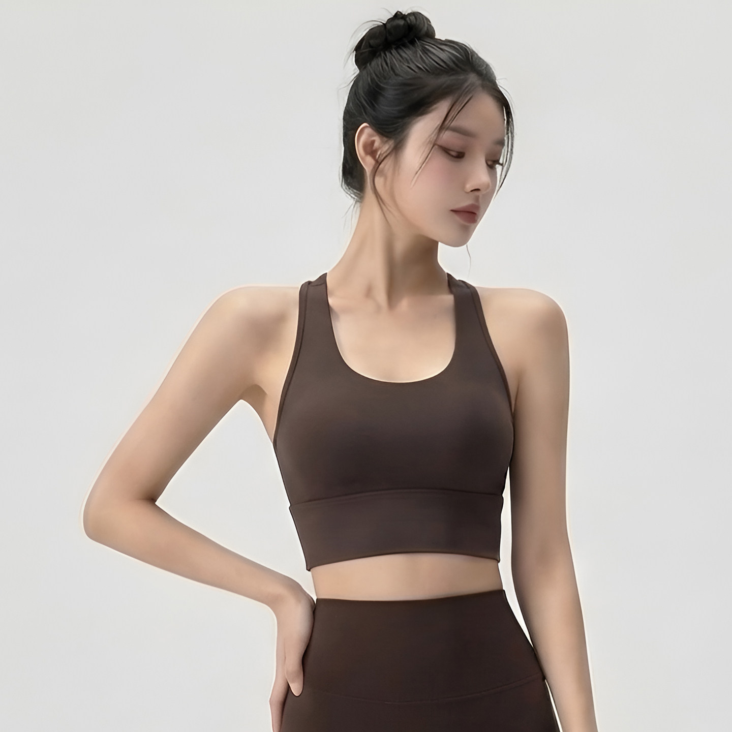 夏季文胸高强度训练瑜伽服吊带背心运动内衣女款2026美背健身美背