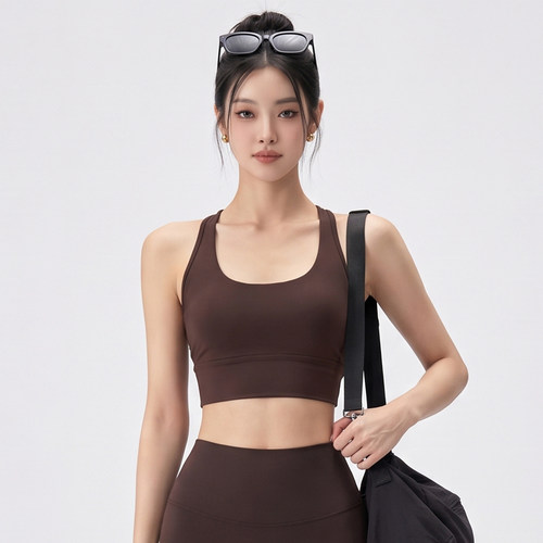 女款健身背心跑步防震美背上衣
