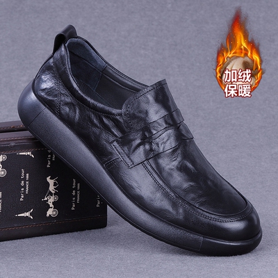 BEEKTOP外贸真皮高档休闲男鞋