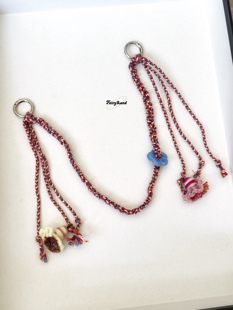 原创手工编织流苏包包挂件复古波西米亚挂饰定制手机挂绳民族风新