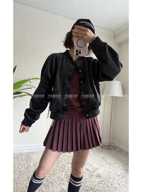 代购lululemon Scuba Varsity Jacket瑜伽运动休闲棒球领丝绒夹克