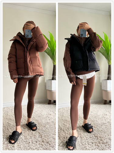 瑜伽lululemon宽松羽绒服/马甲