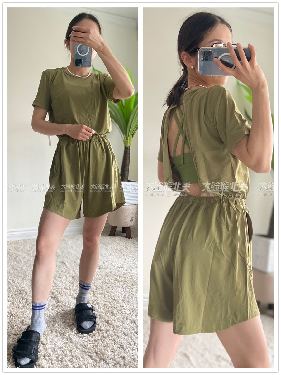 国现lululemon lightweight high-neck romper瑜伽休闲运动连体裤