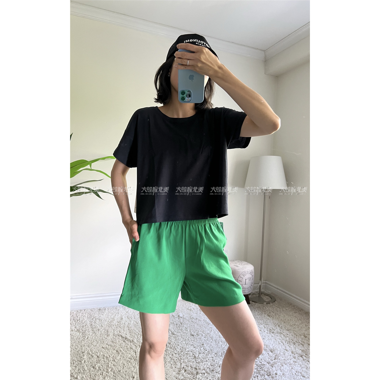 瑜伽运动休闲短款宽松lululemon