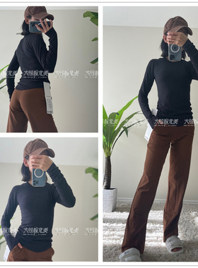 代购lululemon Hold Tight 瑜伽螺纹打底高弹长袖/短袖/背心 合辑