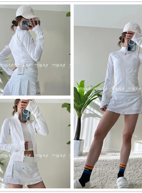 代购Lululemon Lightweight Running Jacket瑜伽防紫外线夹克