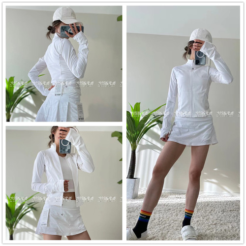 lululemon瑜伽防紫外线高腰夹克