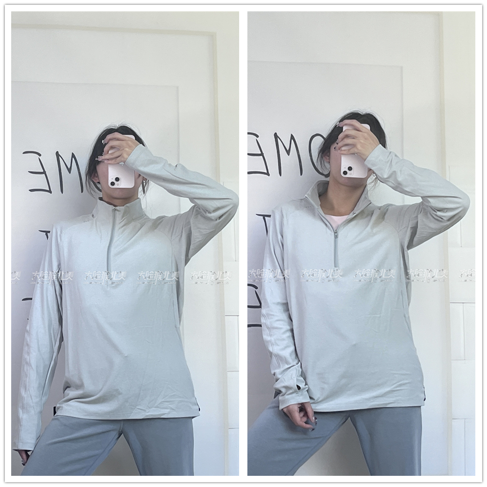 lululemon男士运动休闲保暖长袖