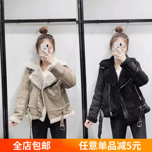 双面夹克麂皮绒外套女 6318237 06318237706 新款 19秋冬季 欧美风