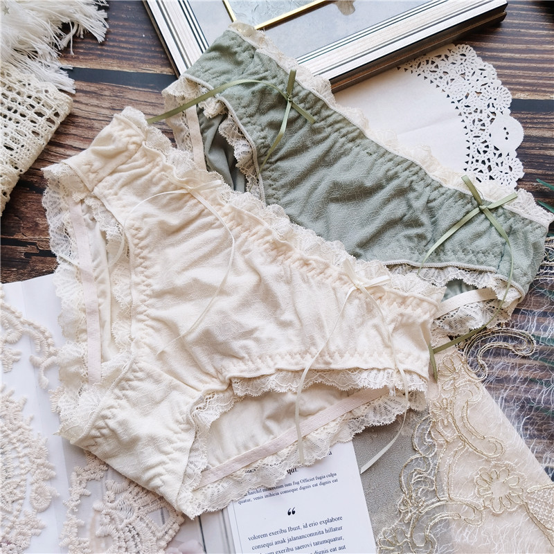 【80-120】1862俏皮慵懒#蕾丝边花俏性感包臀舒适低腰女内裤