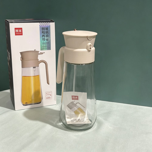 图家喷油壶喷倒两用雾化状厨房家用食品级玻璃不挂油防漏酱油调料
