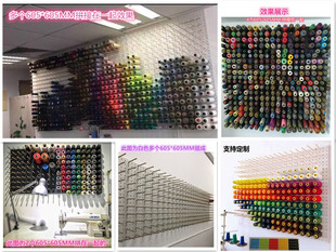 制衣鞋厂缝纫机线架子宝塔圆蜡挂勾货架实木洞洞板桌面收纳置物架