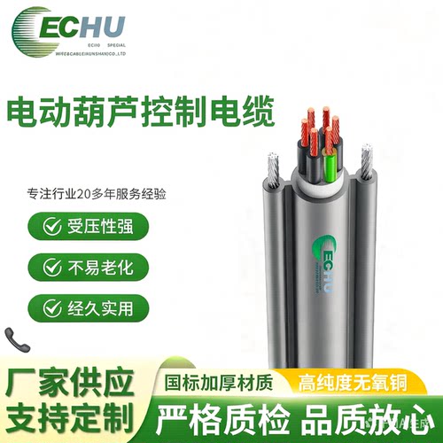 上海易初 电动葫芦控制电缆  RVV1G/RVV2G